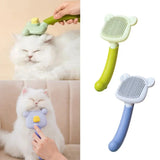 Escova Pente Massageadora Removedora de Pelos Gato e Cachorro com Botao de Limpeza Facil