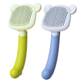 Escova Pente Massageadora Removedora de Pelos Gato e Cachorro com Botao de Limpeza Facil