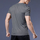 Camisas de corrida masculina roupas esportivas, camisetas de compressão de secagem rápida