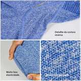 2 peças, Short esportivo feminino, Com Controle de Barriga E bumbum