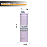 Modus garrafa térmica de aço inoxidável, para esportes ao ar livre e uso diario 750ml