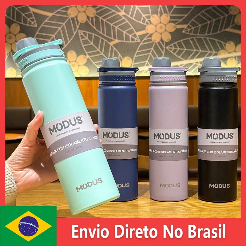 Modus garrafa térmica de aço inoxidável, para esportes ao ar livre e uso diario 750ml