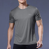 Camisas de corrida masculina roupas esportivas, camisetas de compressão de secagem rápida